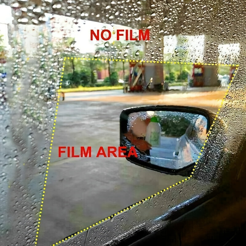 4pcs Car Rearview Mirror Films Anti-Rain Fog Waterproof PET Clear Film Accessories