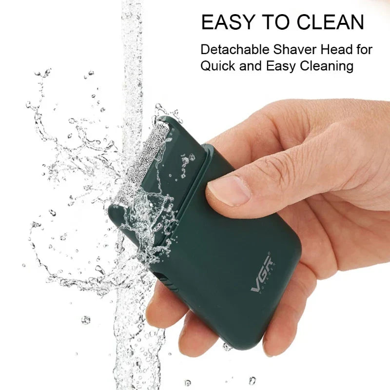 Electric Razor for Men Washable USB Rechargeable Cordless Foil Shaver with Pop-Up Beard Trimmer Multifunction Portable Travel