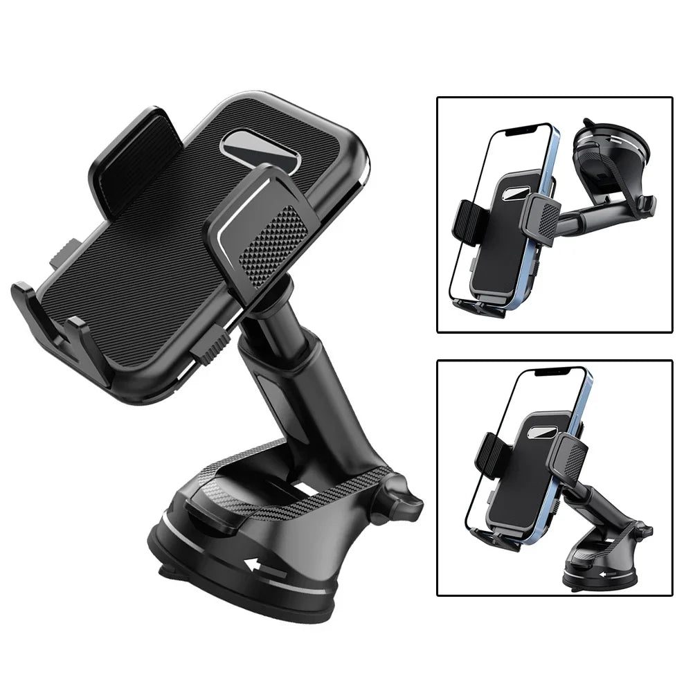 Adjustable Gooseneck Dashboard Phone Holder Mobile Navigation 360 Degree Rotation Flexible Viewing Angle Secure Grip