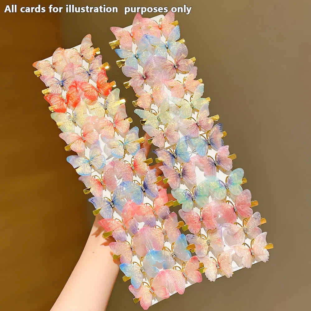 12/24/48pcs Sweet Butterfly Hair Clip Cute and Easiest for Match