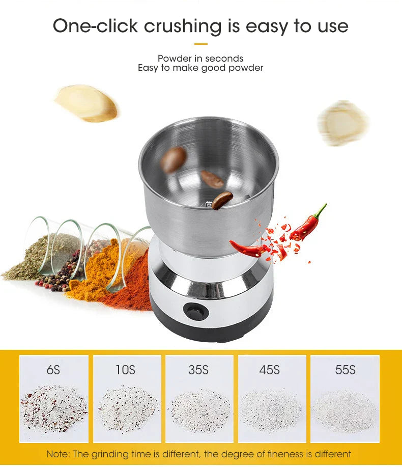 4 Blades Electric Grinder Home Coffee Kitchen Cereal Nuts Beans Spices Grains Grinder Machine 300ml Ultrafine Baby Food Pulveriz