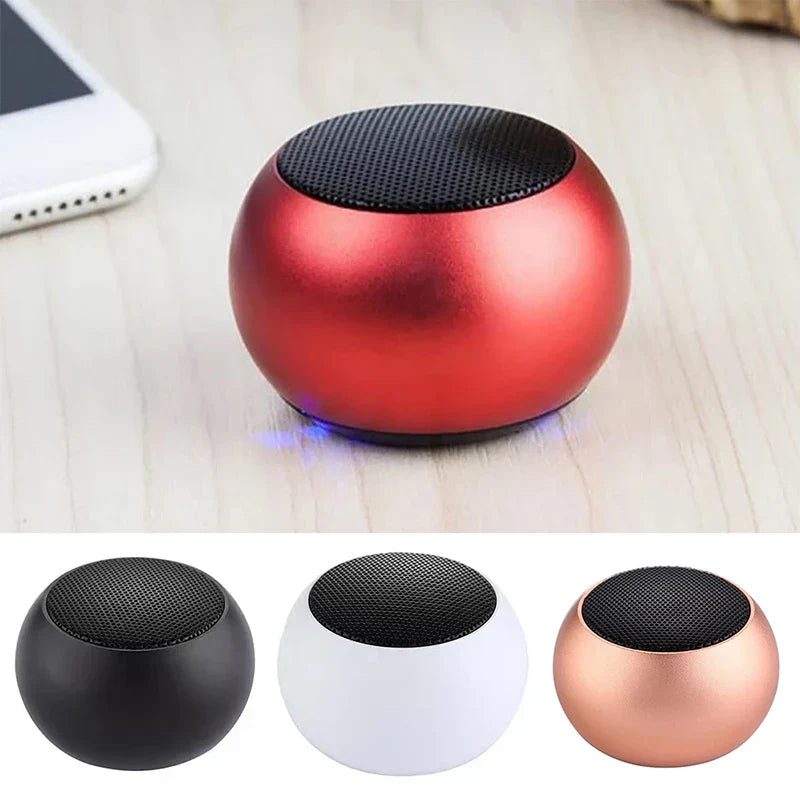 Bluetooth Wireless  5.3 Speaker Portable TWS Small Steel Gun Metal Heavy Subwoofer Outdoor Mini Bluetooth Stereo Speaker