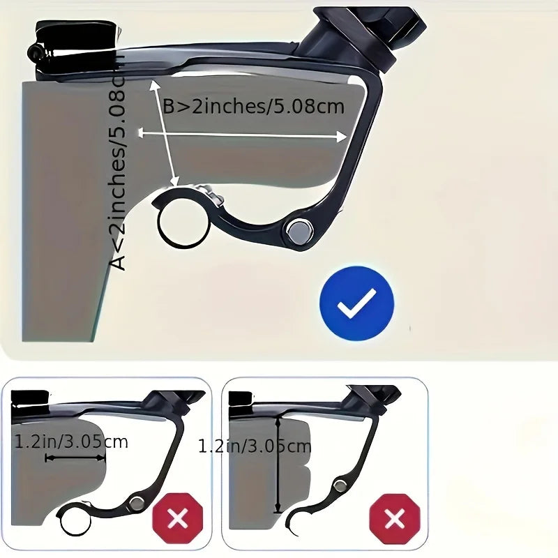 360° Rotatable Car Mobile Phone Holder - Dashboard Navigation Mount with Parking Number Plate