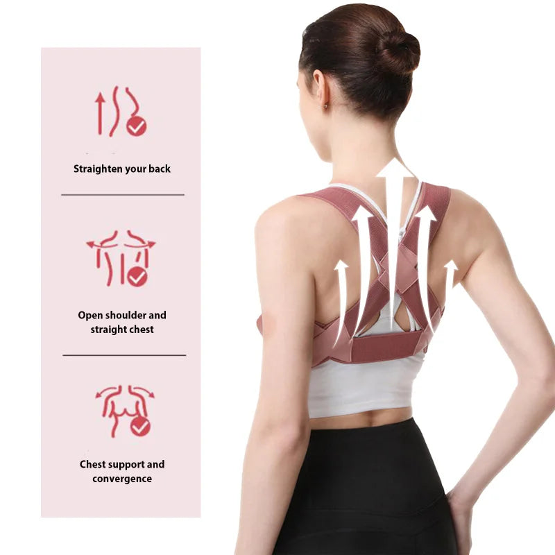 Back Support Posture Brace Body Back Sitting Position Rectifier Adult Writing Humpback Correction
