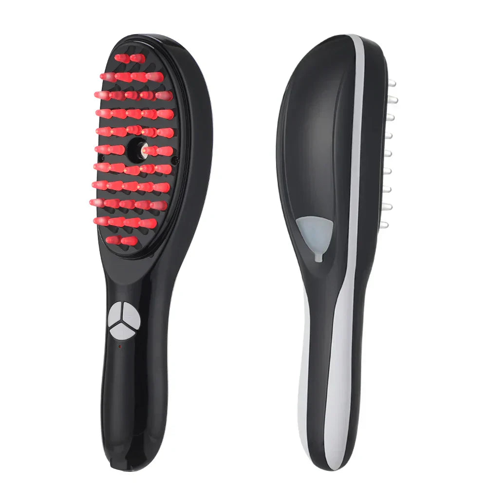 Electric Spray Massage Comb Hair Growth Vibration Head Massager Brush LED Anti Hair Loss Scalp Liquid Medicine Atomizing Comb