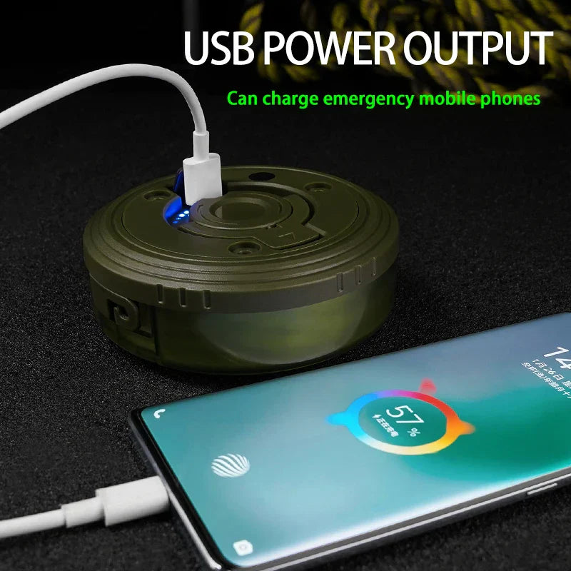 Campify Lamp String Camping Light With Retractable LED String LightsColorful Festive Atmosphere Lights Equipment Tent Light