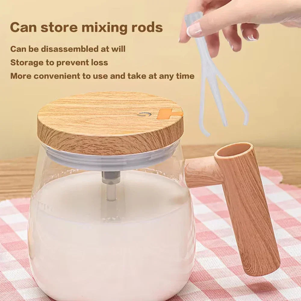 400ML Automatic Stirring Cup Rechargeable Portable Coffee Mug Electric Stirring Rotating Magnetic Home Drinking Tools