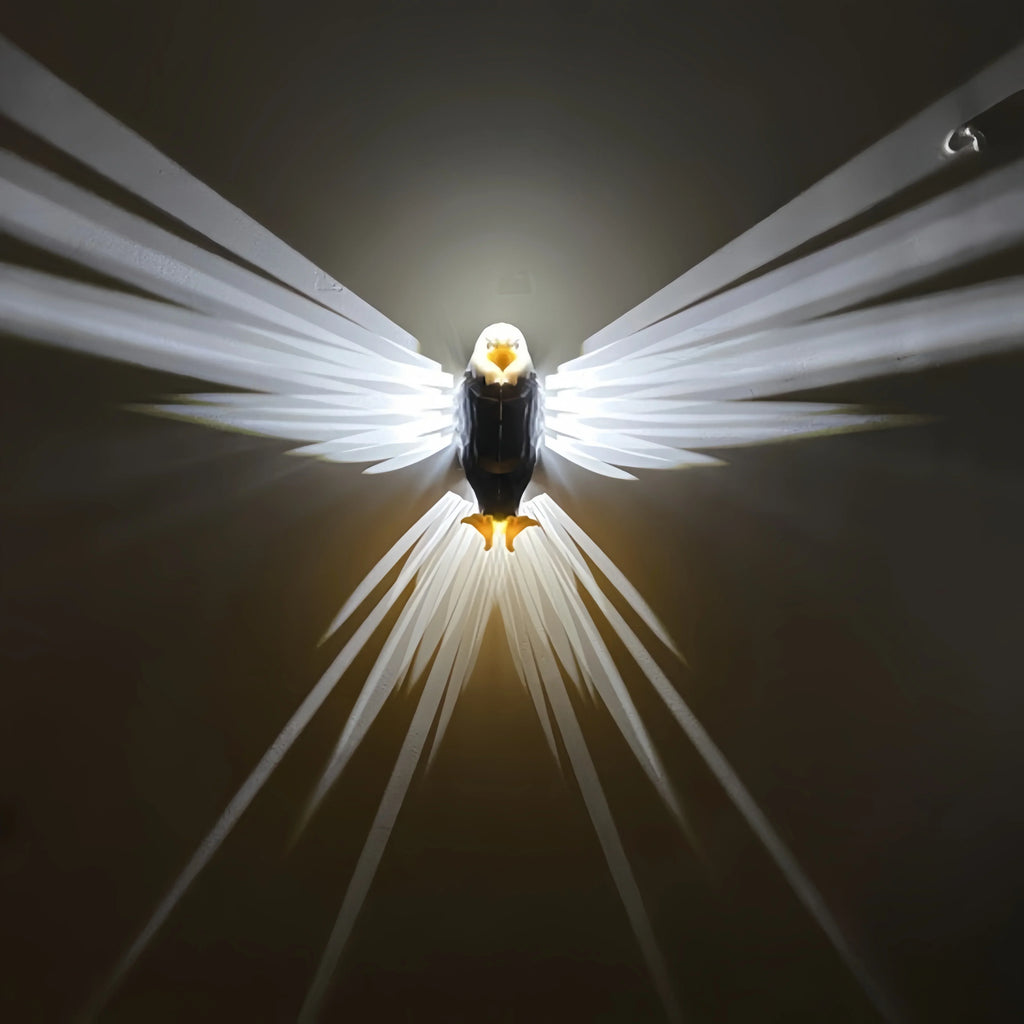 Bald Eagle Night Light Projection Lamp Tape Remote Control Magnetic Rechargeable Children's Gift Bedroom Decorations Room Decor